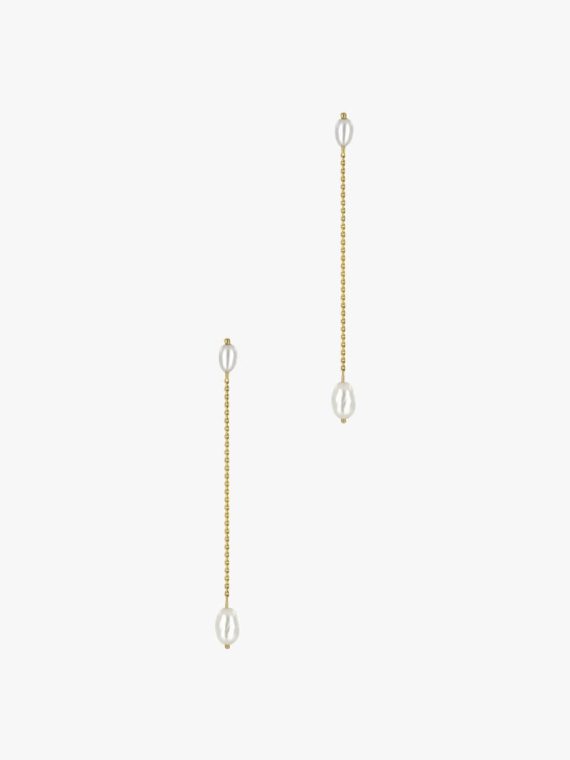 Long Pearl Shower Earrings